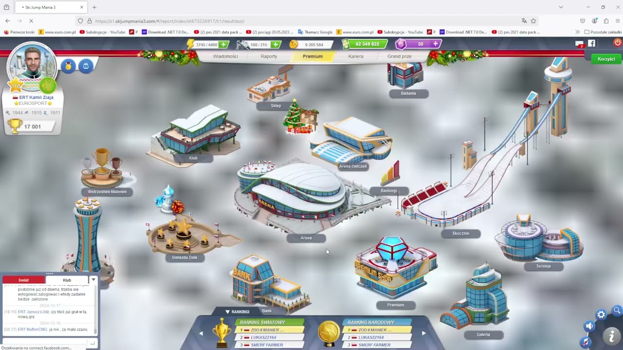 Ski Jumping Mania 3 - Christmas Adventures - większy punktowy awans