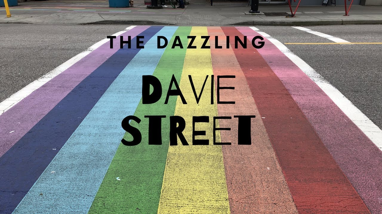 Davie Street, Downtown Vancouver, BC, Canada,.