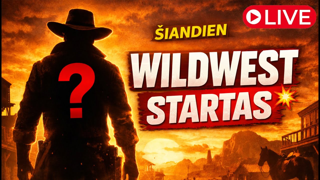 🔴 ROLEPLAY| KAS AŠ BŪSIU? | #WildWest #Redm