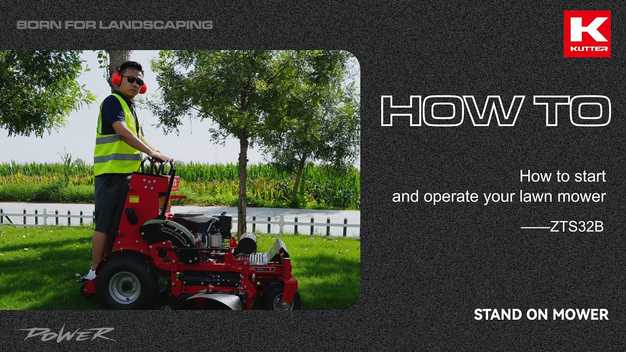 Stand-On Mower Starting Procedure Tutorial#lawnmower #zts #start #guide #proc&eacute;dure#Ignition steps