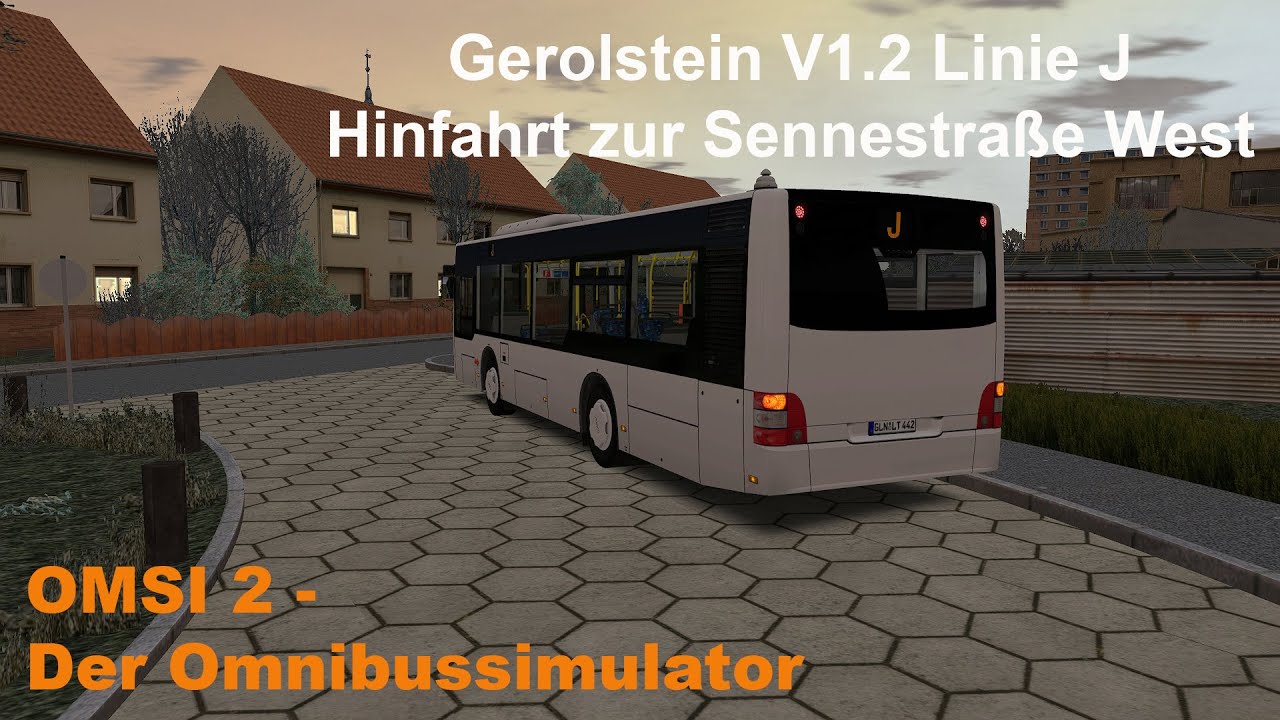 Omsi 2 Gerolstein V1.2 Linie J Hinfahrt zur Sennestraße West MAN A47