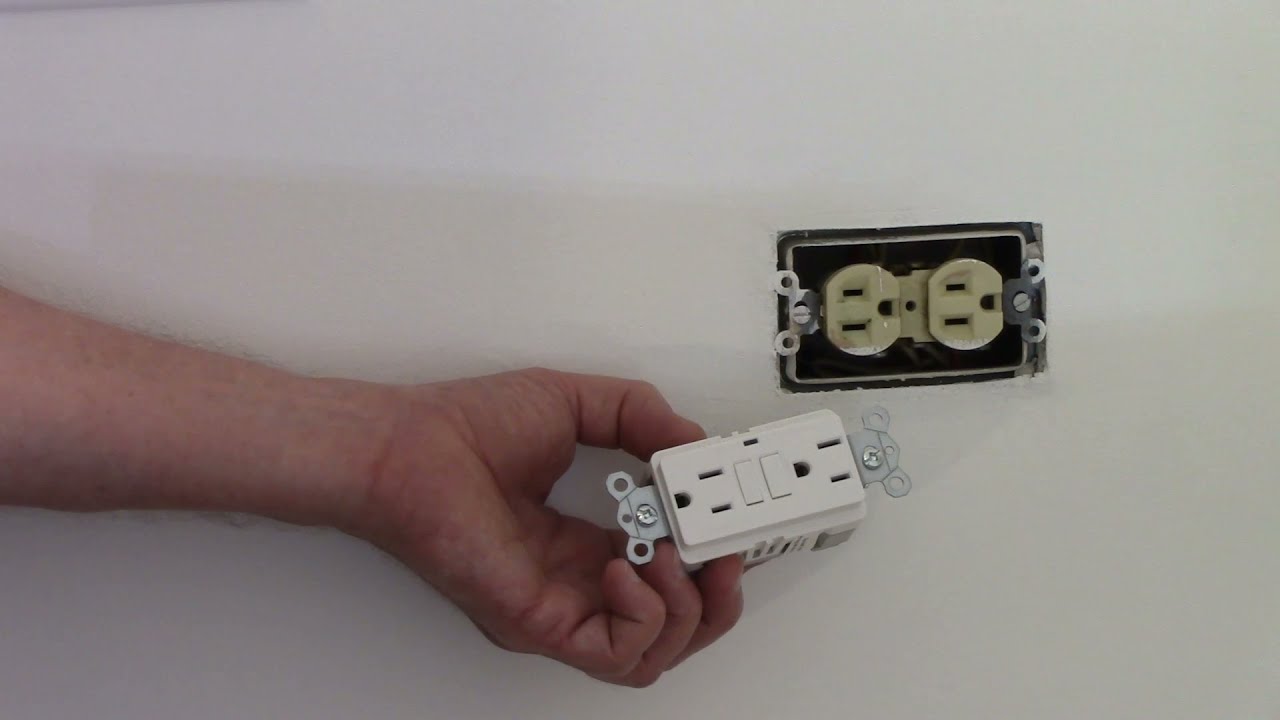 How to Wire a GFCI Outlet - 2 wires to GFCI