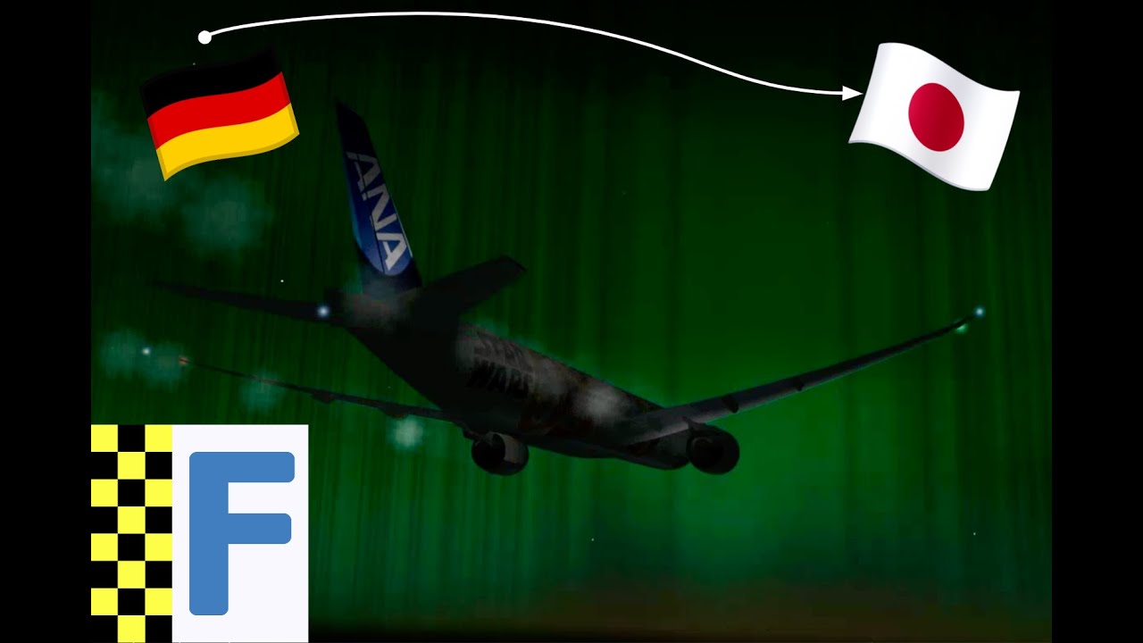 NORTHERN LIGHTS 🌌✨💫 👀 ✈️: All Nippon Airways (ANA) NH224 | Full Flight-Lapse from FRANKFURT to TOKYO