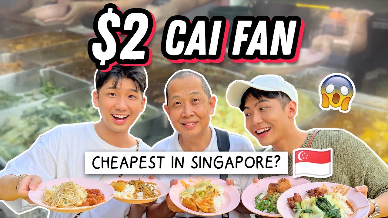 EATING THE CHEAPEST $2 CAI FAN IN SINGAPORE  *OMG WORTH IT*