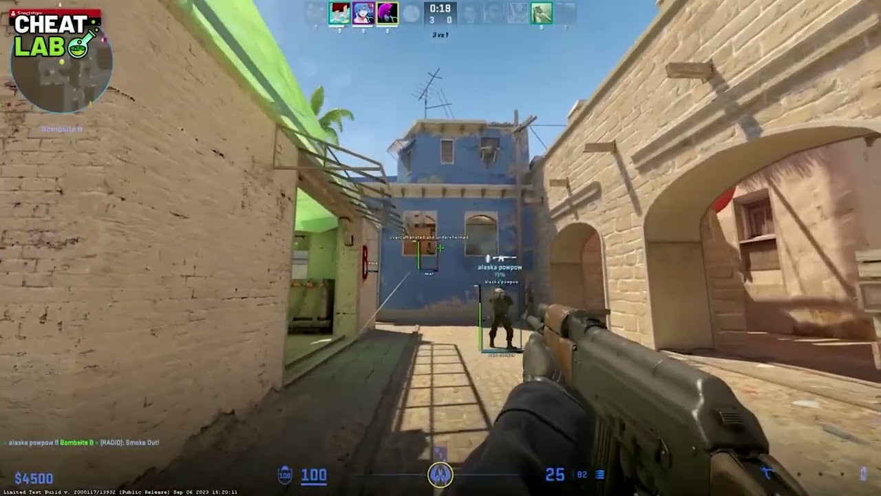 CS2 Limited Beta cheating: Ragebot, Legitbot on Aimware.net.