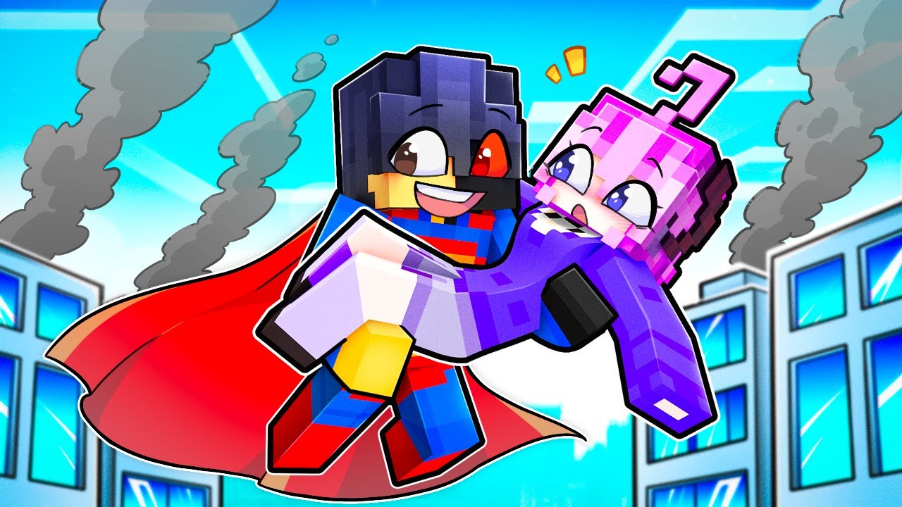Playing Minecraft as a PROTECTIVE HERO!
