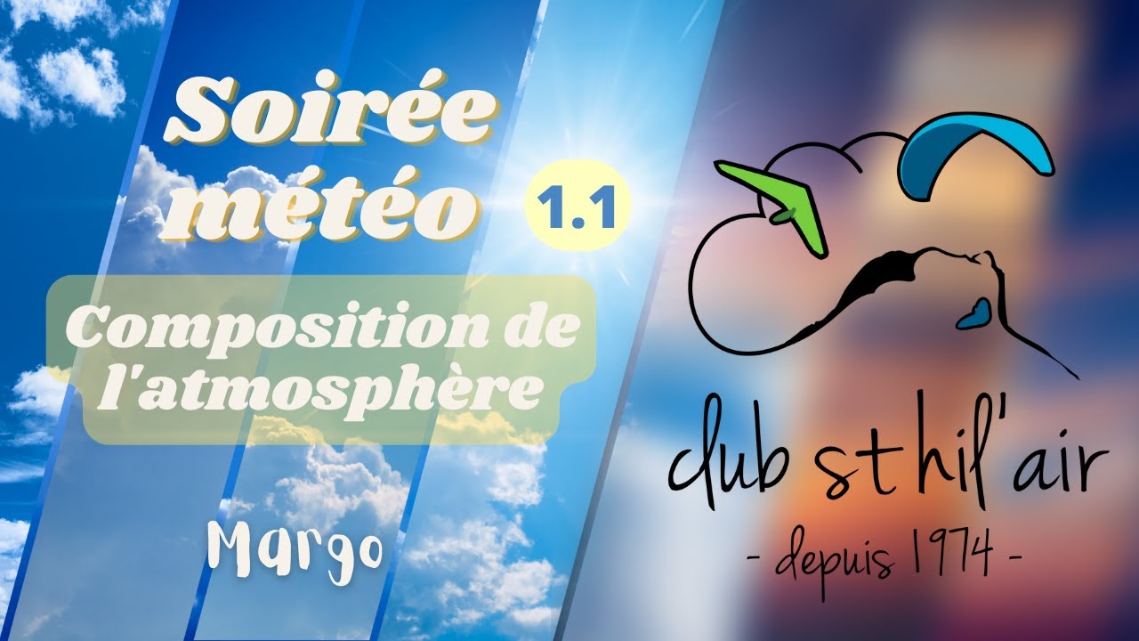 Club St Hil Parapente - Soirée météo 1.1 - composition de l'atmosphère