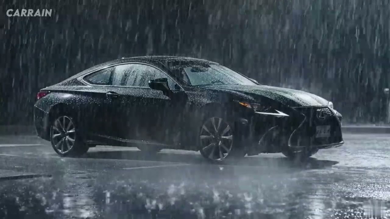 Why Heavy Rain Inside a LEXUS ES 350 COUPE Feels So Relaxing at Night