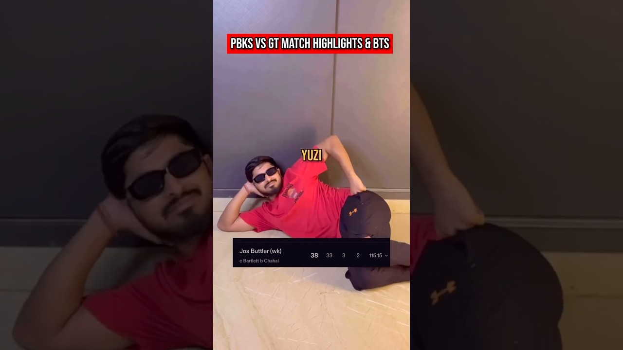 PBKS vs GT Match Highlights & BTS #ipl #shreyasiyer #pbksvsgt #highlights