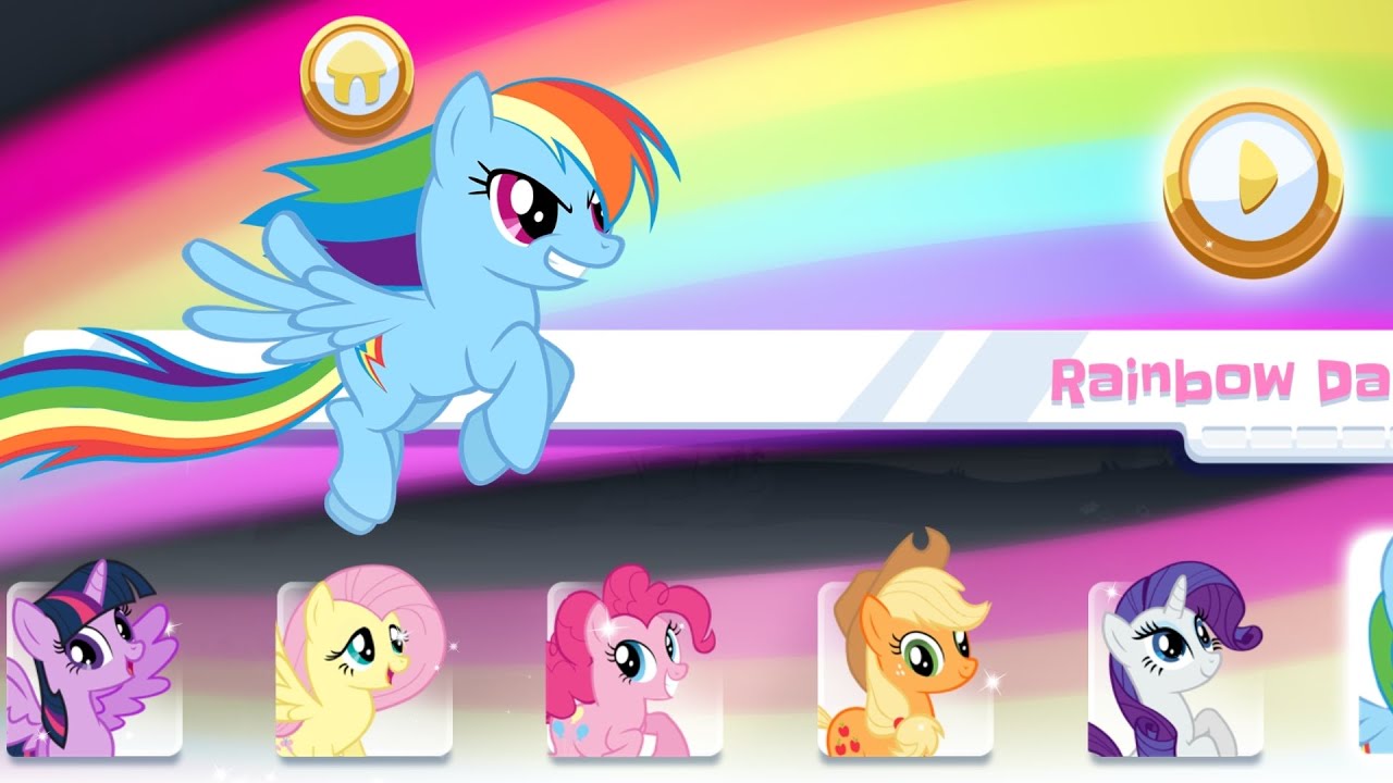 My little pony rainbow running game 