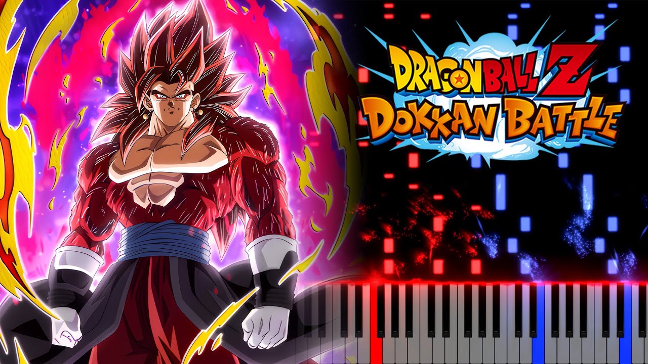 AGL Limit Breaker Super Saiyan 4 Xeno Vegito Intro - DBZ Dokkan Battle - Piano Tutorial
