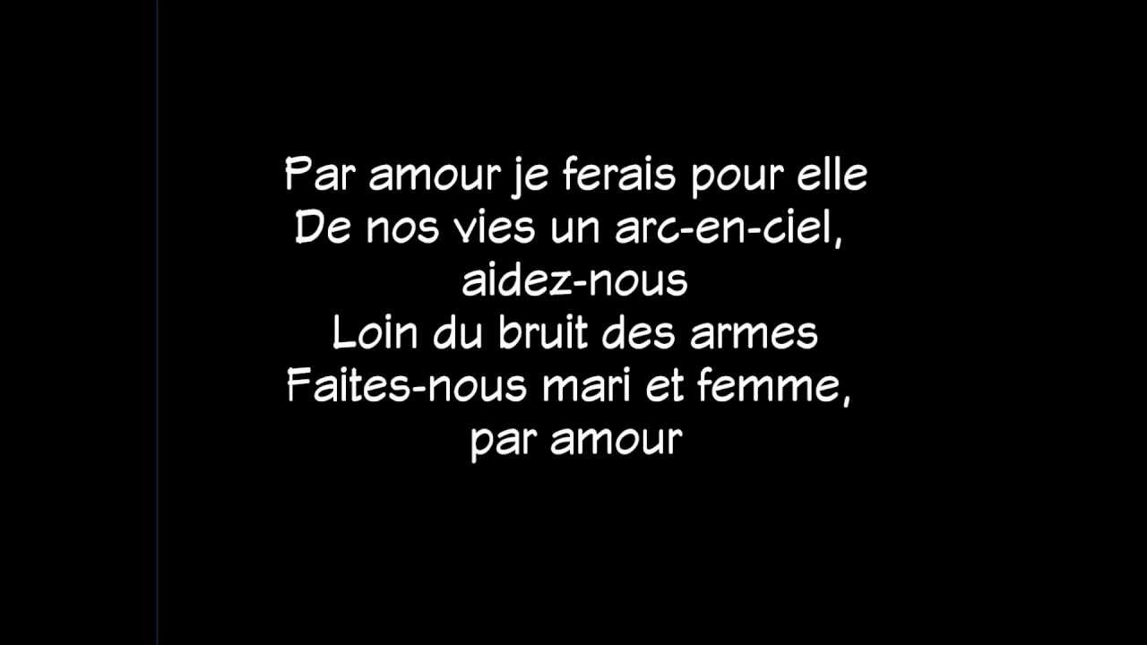 Romeo et Juliette - Par Amour paroles
