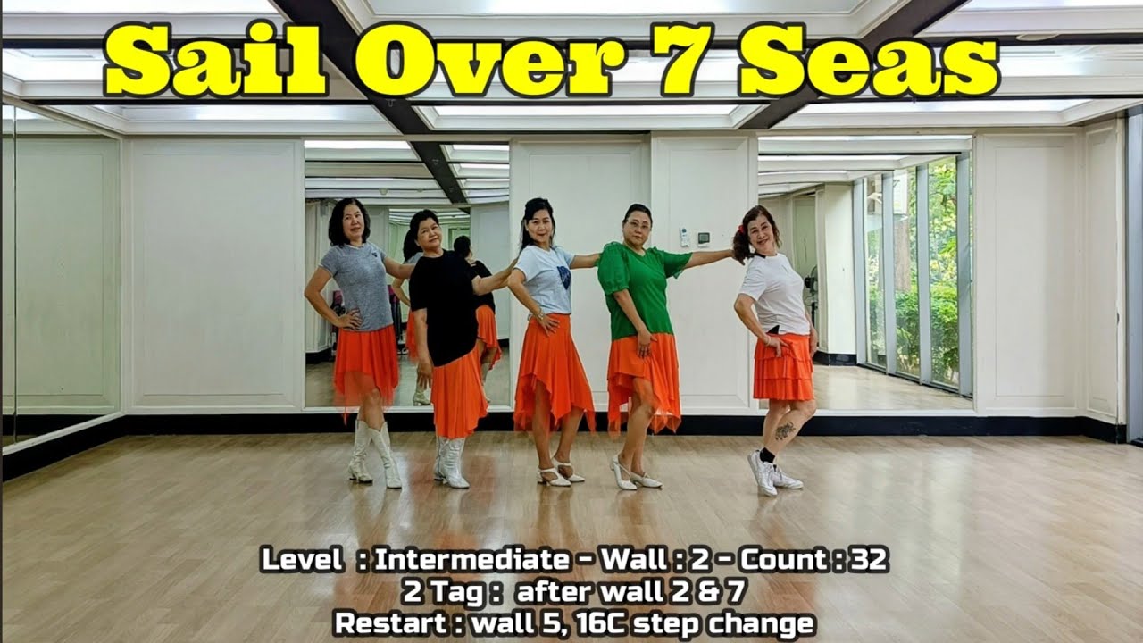 Sail Over 7 Seas - Line Dance
