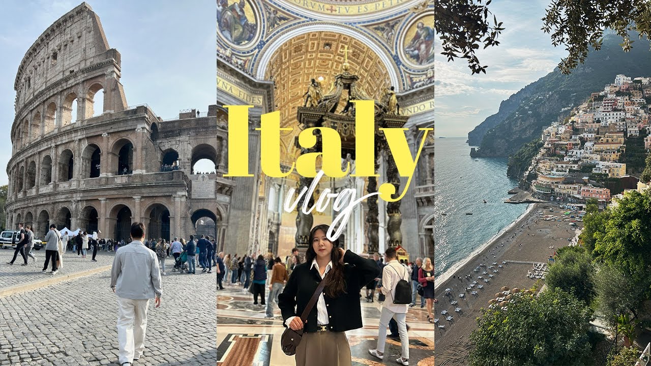 [vlog] 유럽여행🇮🇹로마-남부투어 포지타노까지 알차게 꽉채운 이탈리아여행