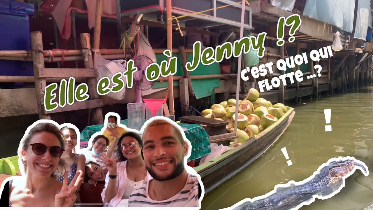 Varan d’eau ! Au Marché Flottant Klong Lat Mayom