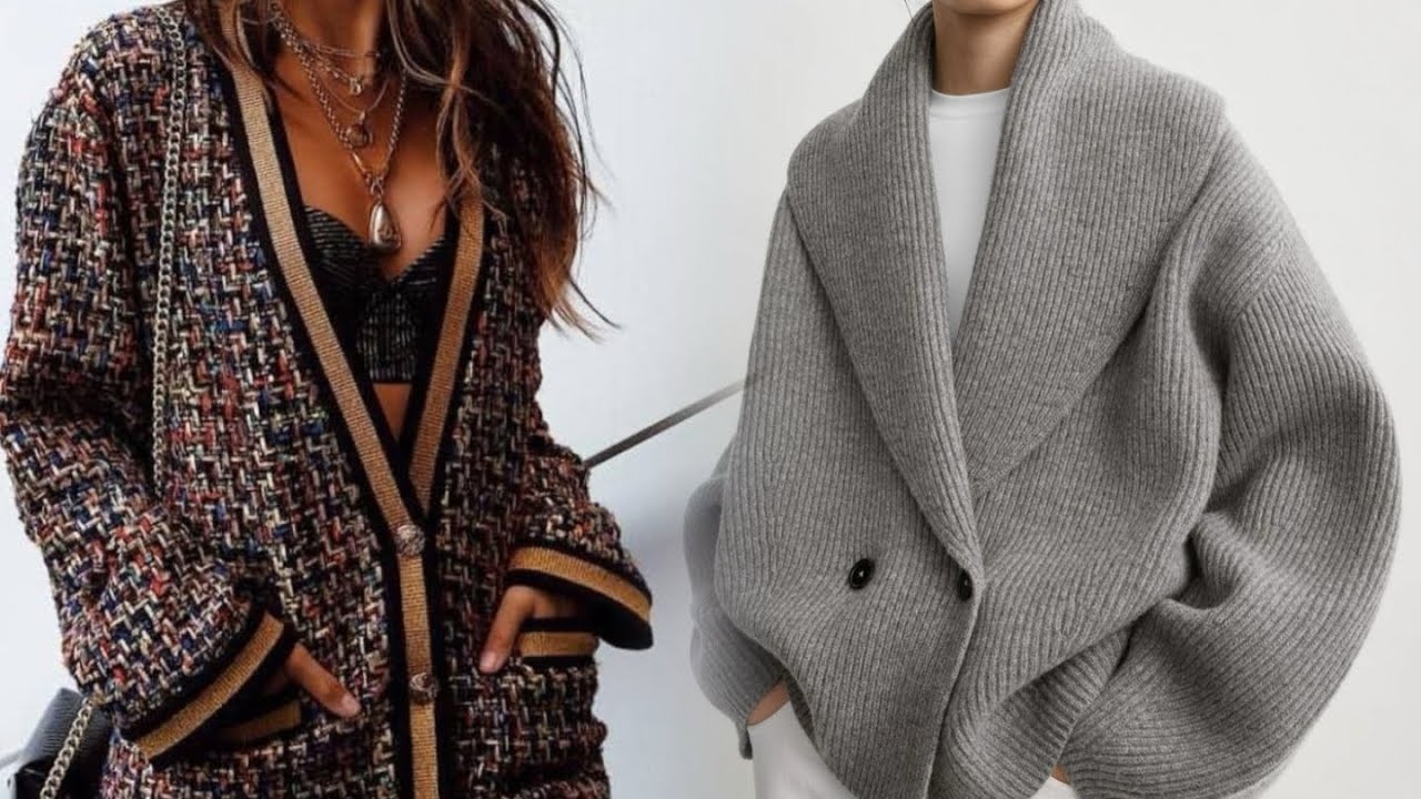 Cardigan Knitting Inspiration You’ll Love 🧶#knittedcardigan #cardiganknitting #knittinginspo