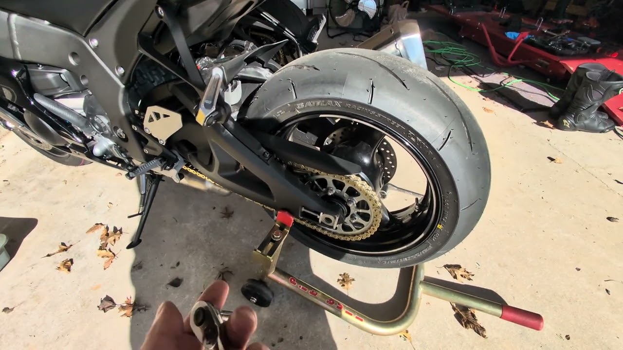 2024 Ninja ZX10R longer chain install - WHY??