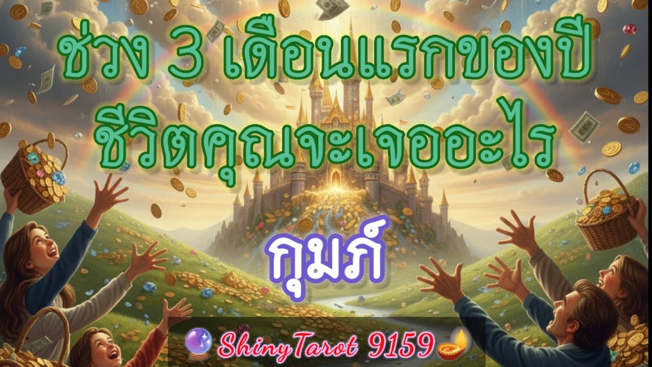 ราศีกุมภ์🎉ช่วง 3 เดือนแรกของปี2569..ชีวิตคุณจะเจอกับอะไร🌕@ShinyTarot9159🔮