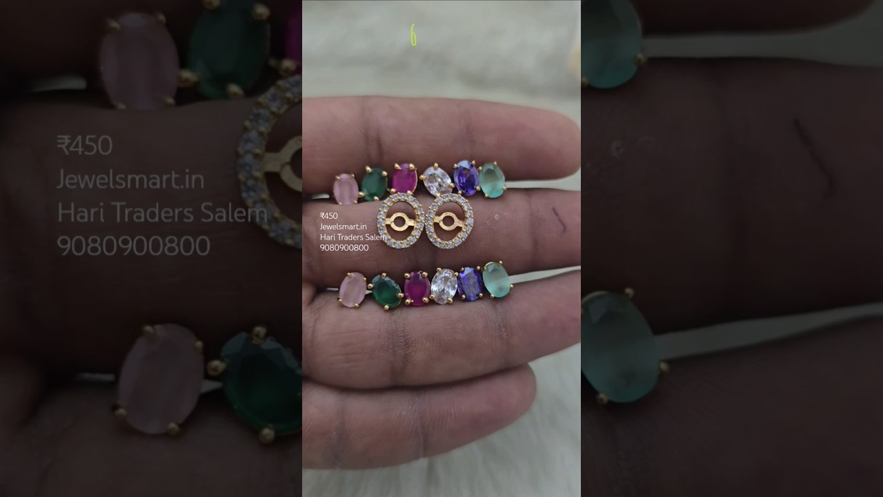 MAGIC EARRINGS! 6 Color Changeable Earstuds, Affordable Price #earrings #new