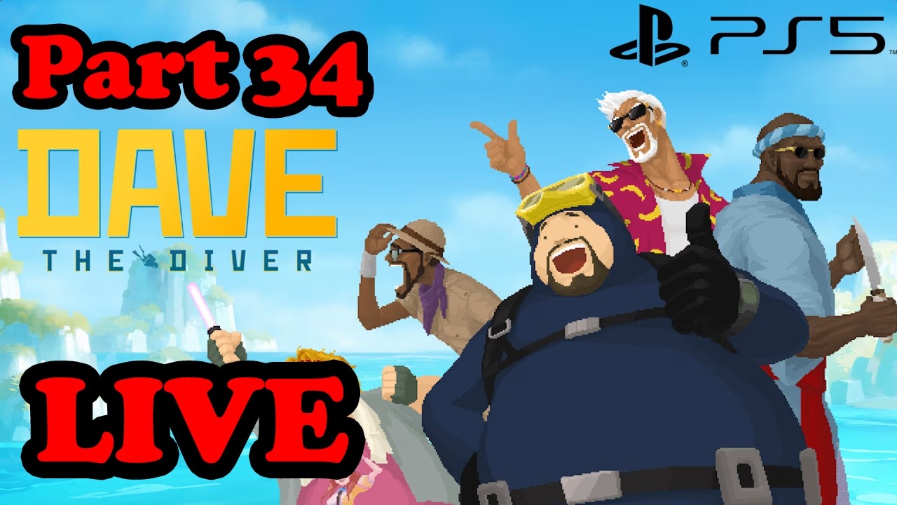 Dave the Diver NEW Ichiban's Holiday DLC - Let's Play Part 34! - Dave the Diver Live PS5