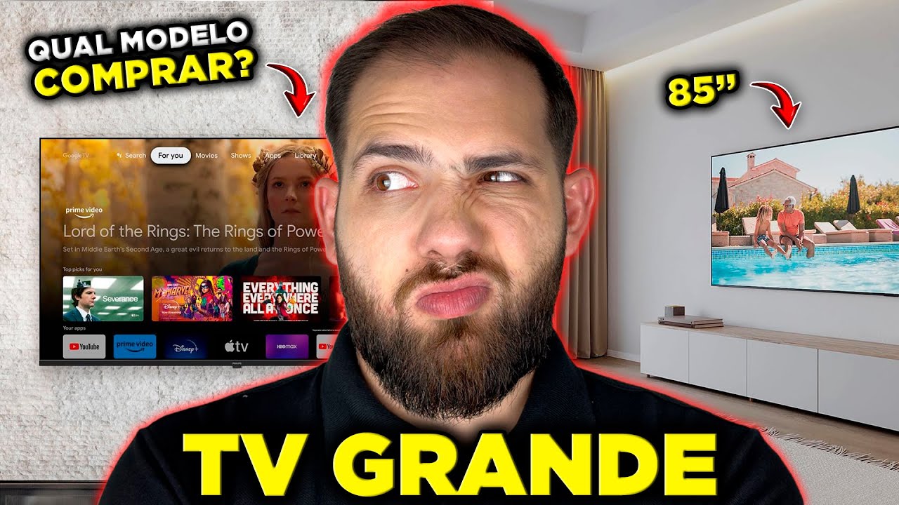 AS 3 Melhores Smart TV Grandes Para Comprar em 2026 | Tem 65, 75 e 85 Polegadas