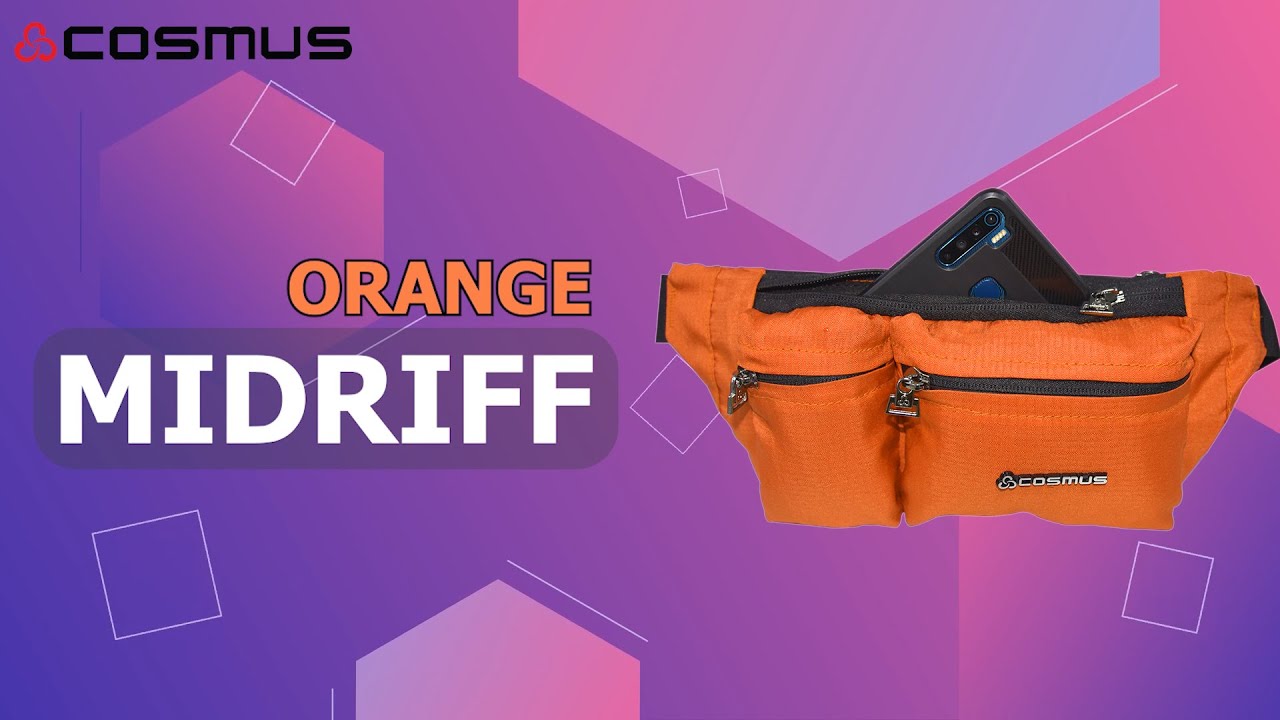 Cosmus Midriff waist pouch bag Orange