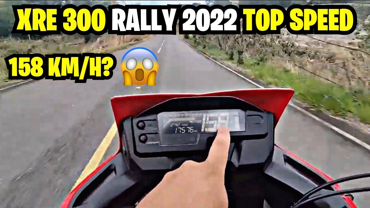 XRE 300 RALLY 2022 ACELERANDO + TOP SPEED 158km/h.