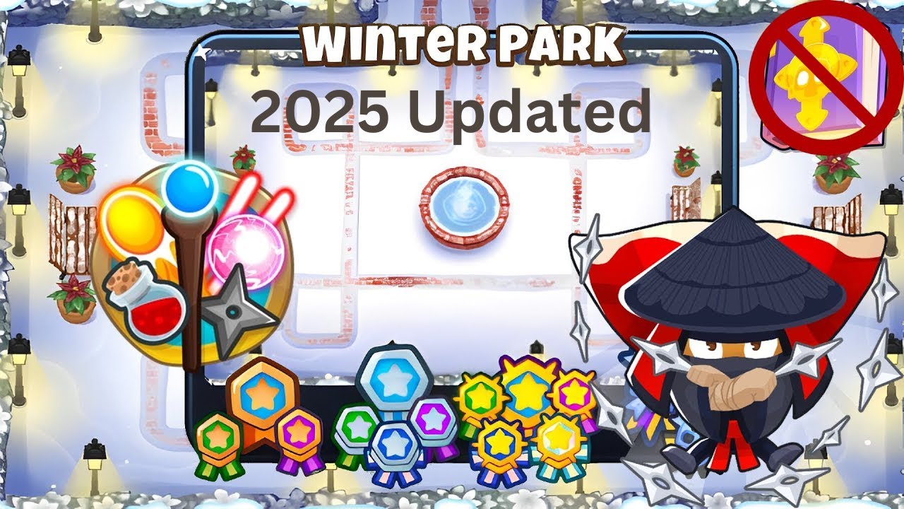 Winter Park [Magic Monkeys Only] Guide | No Monkey Knowledge | BTD 6 (2025 Updated) 4K