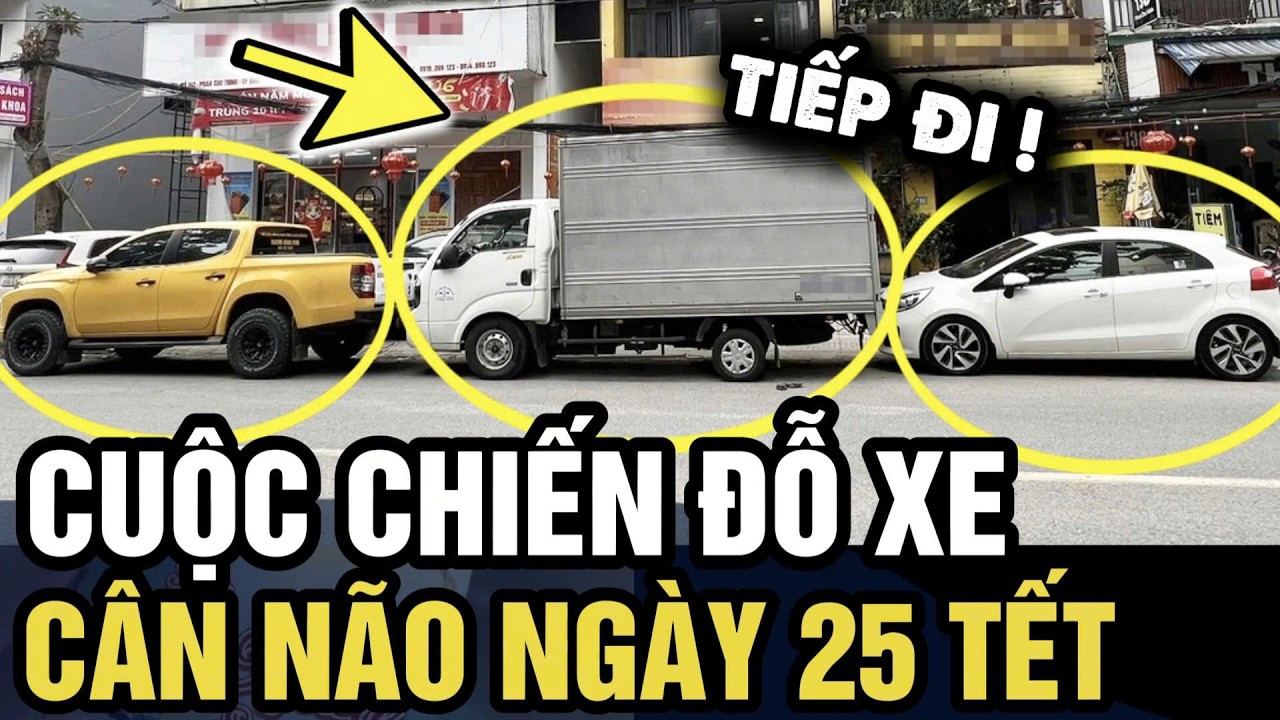 Ly kỳ CUỘC CHIẾN ĐỖ XE, cân não ngày 25 Tết giữa 2 nhà phố | Tin 3 Phút