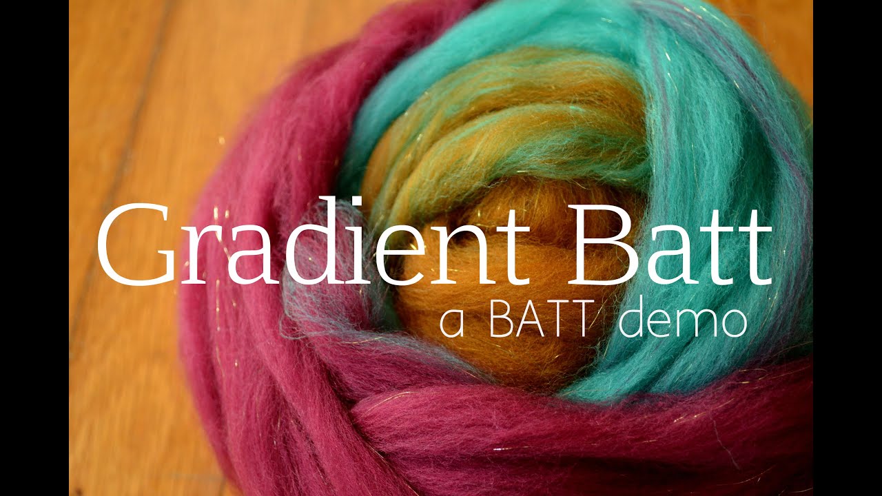 BATT Book Trailer: How to Spin a Gradient Yarn from a Batt