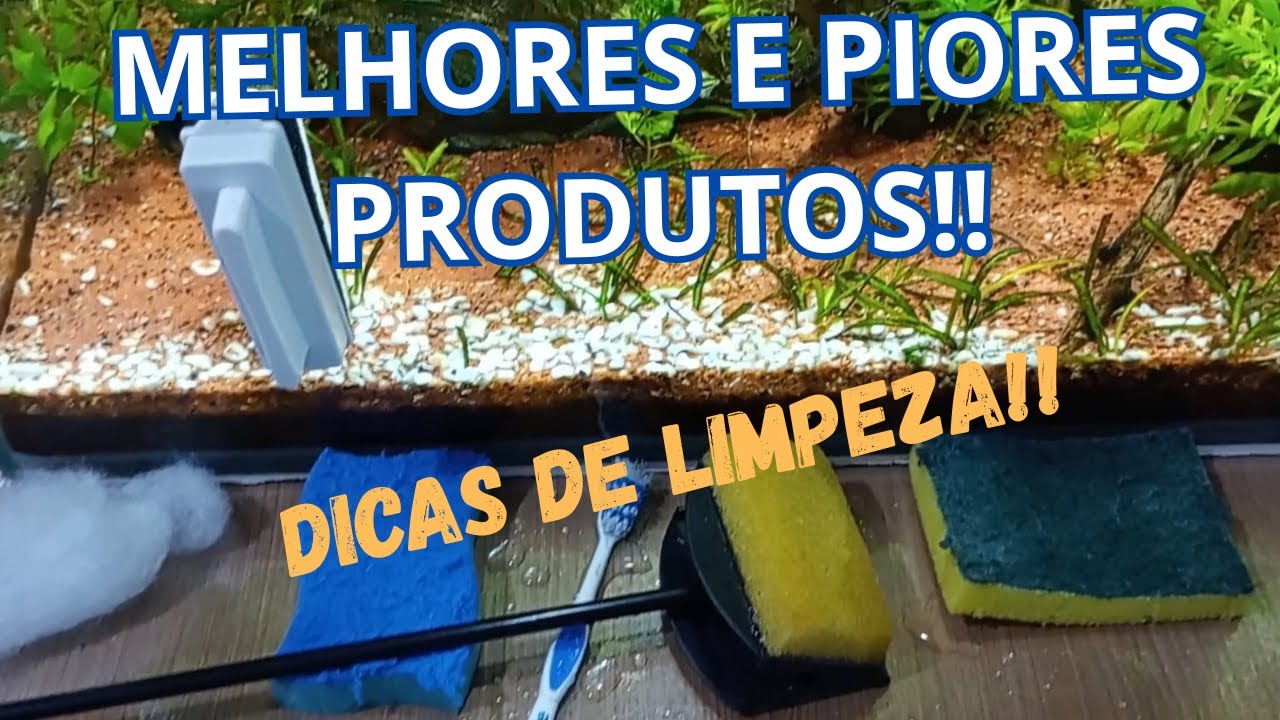 COMO LIMPAR O VIDRO DO AQUÁRIO? Produtos básicos - dicas de limpeza