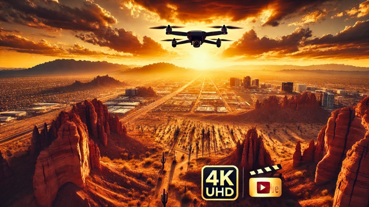 Phoenix, Arizona  in 4K: A Breathtaking 🚁 Drone Footage in Glorious 4K UHD 60fps