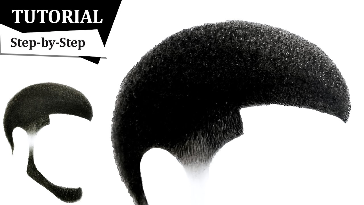 How to Draw Realistic Afro Hair & Beard (Step by Step Tutorial!)