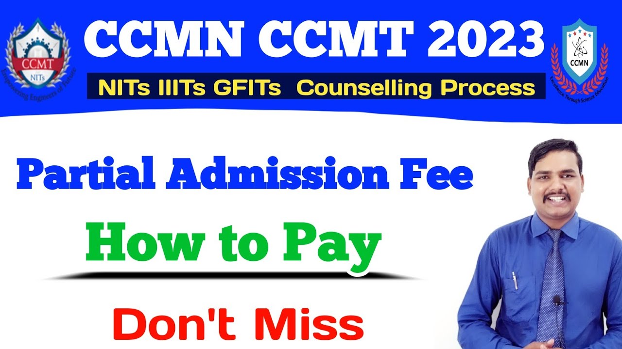 How to Pay Partial Admission Fee CCMT Counselling 2023 ccmn counselling 2023 #PI_Reporting