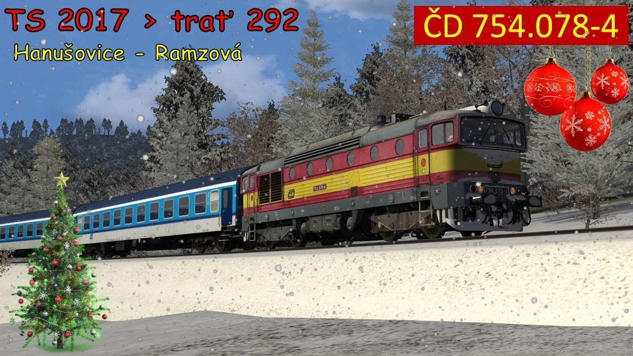 Train Simulator 2018 | Hanušovice-Ramzová - Sp 1709 ČD 754.078-4