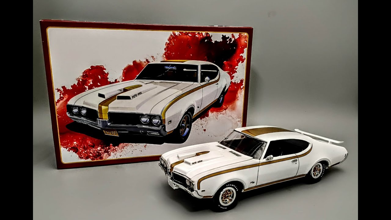 1969 Hurst Oldsmobile Cutlass 442 455 V8 1/25 Scale Model Kit Build How To Assemble Paint Decal