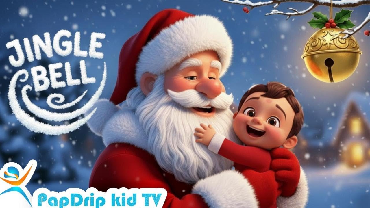 Jingle Bells 🔔 Santa & Baby Dance | Christmas Nursery Rhymes for Kids