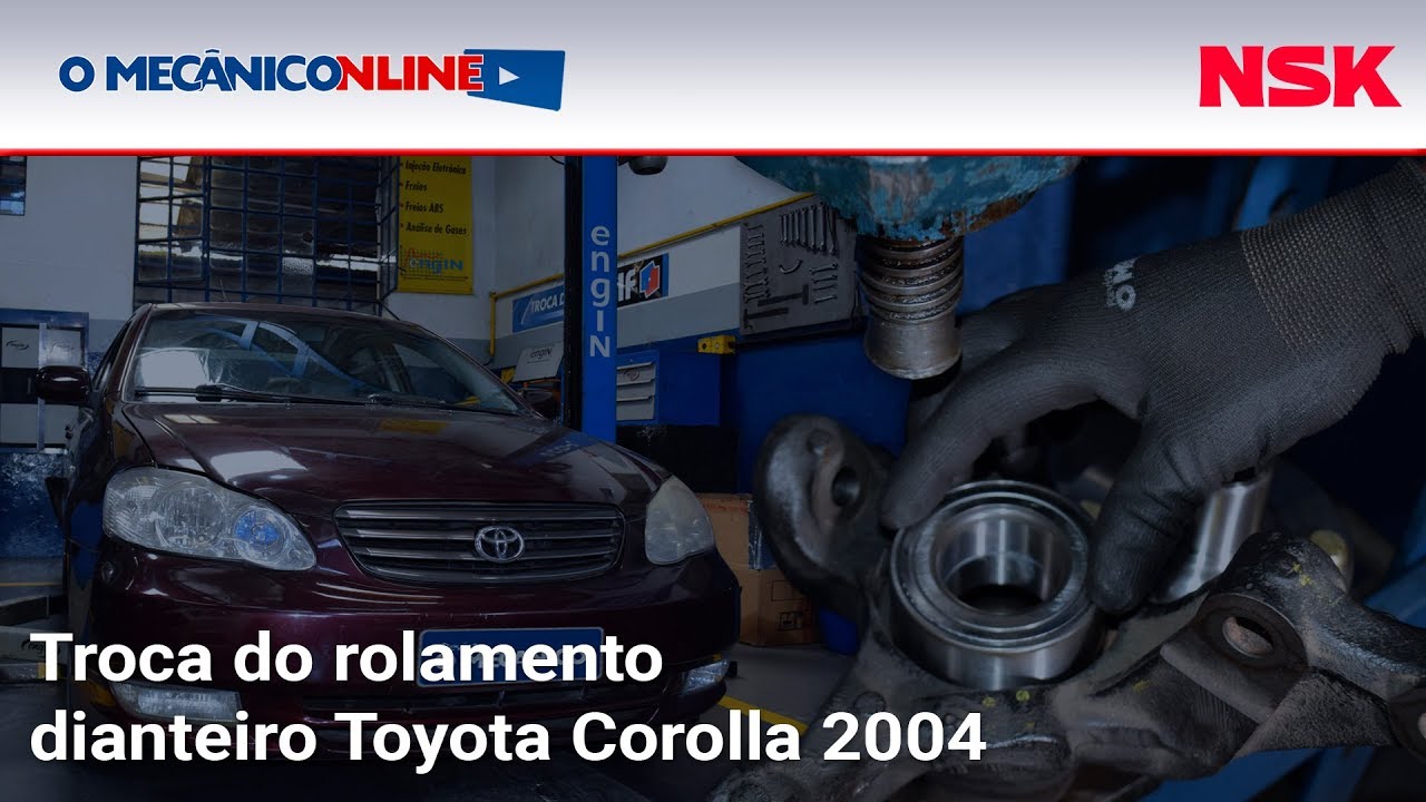 Troca do rolamento dianteiro no Toyota Corolla 2004