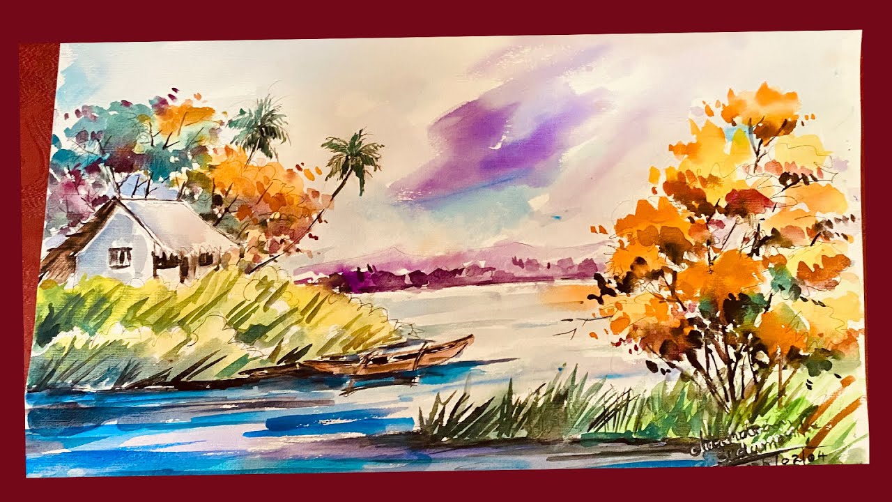 Let's enjoy a beautiful environment with a beautiful painting.