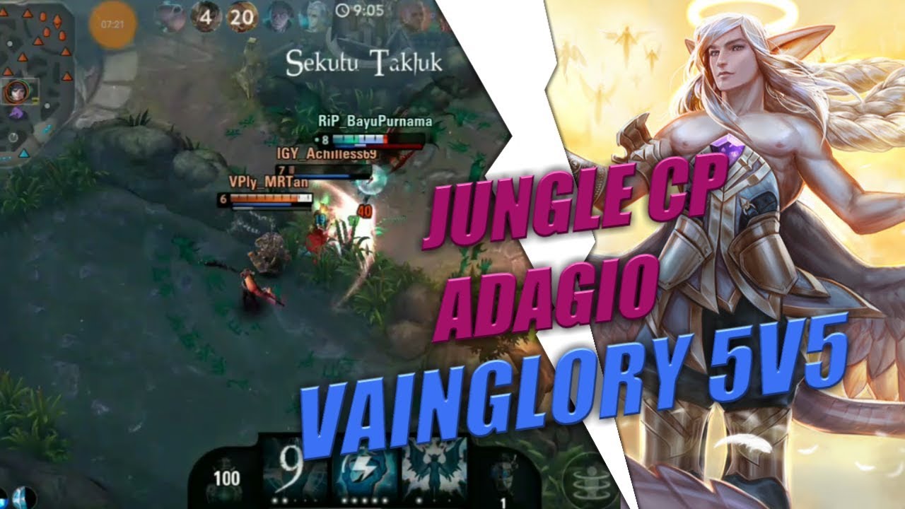 VAINGLORY 5V5 || CP ADAGIO || JUNGLE || SOLO RANKED MATCH