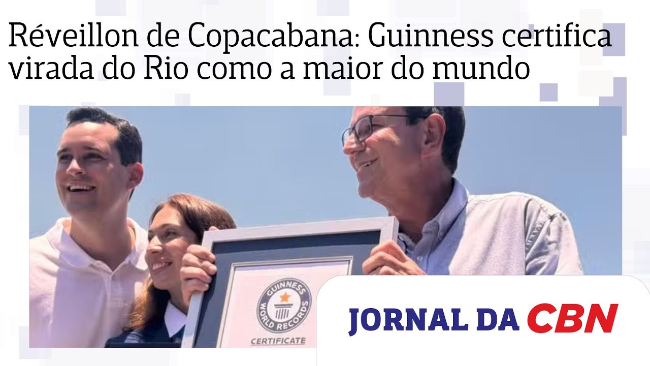 Réveillon de Copacabana: Guinness certifica virada do Rio como a maior do mundo