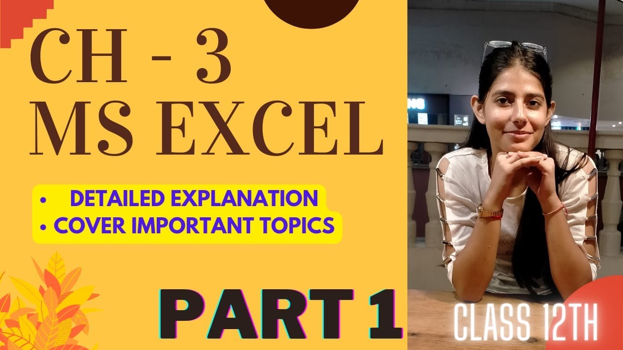 MS EXCEL | COMPUTER | TCA | CLASS -12 | @study.sphere_ #excel