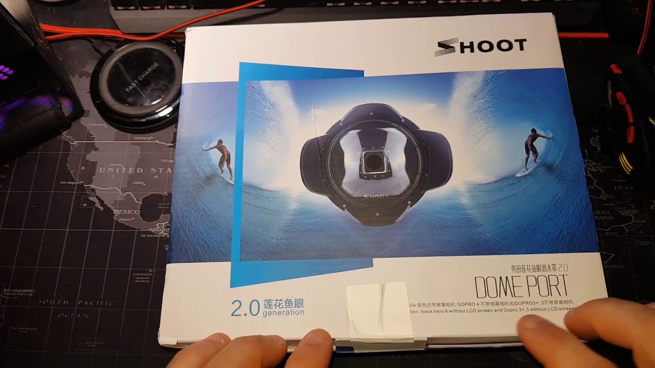 SHOOT C&uacute;pula Subacu&aacute;tica V2.0 Dome Parasol para Go Pro Hero 4 Black .C&aacute;maras de Acci&oacute;n.Review.