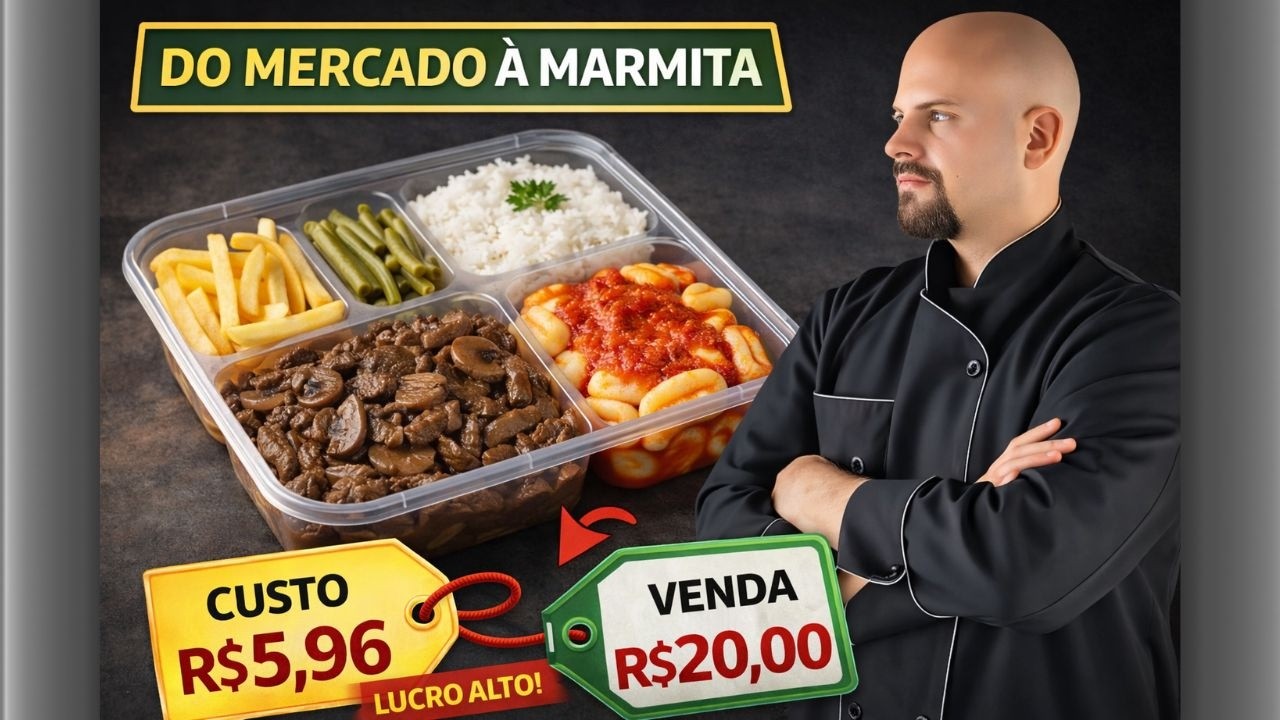 Marmita que VENDE TUDO com CUSTO R$5,96 | Do Mercado à Marmita (Ep.19)