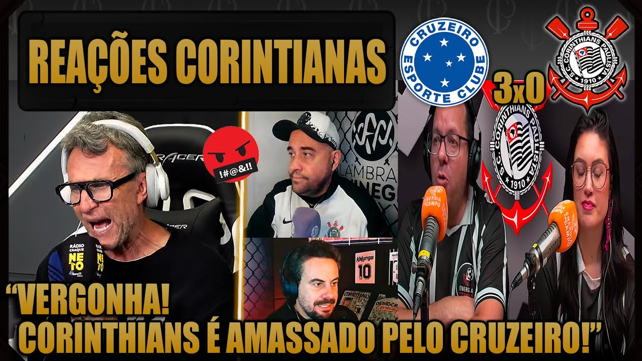 REAÇÕES dos CORINTIANOS - CRUZEIRO 3x0 CORINTHIANS - BRASILEIRÃO 2025 - VAMOS RIR DO CORINTHIANS!