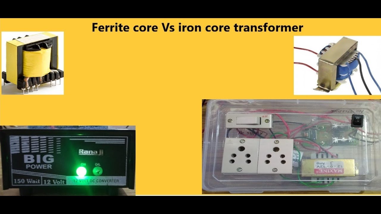 12v dc to dc converter Vs 12v dc to Ac Square Wave Inverter|ferrite core vs iron core transformer