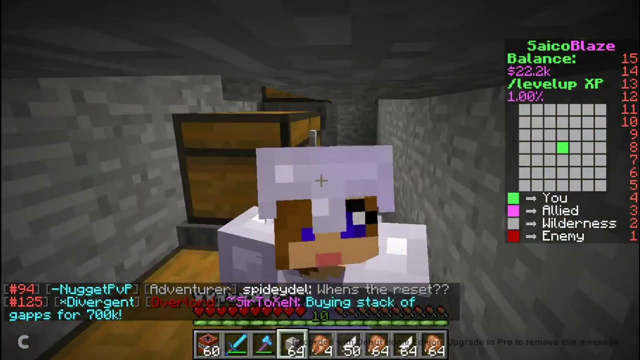 Playing Minecraft  w/FactionsRaven
