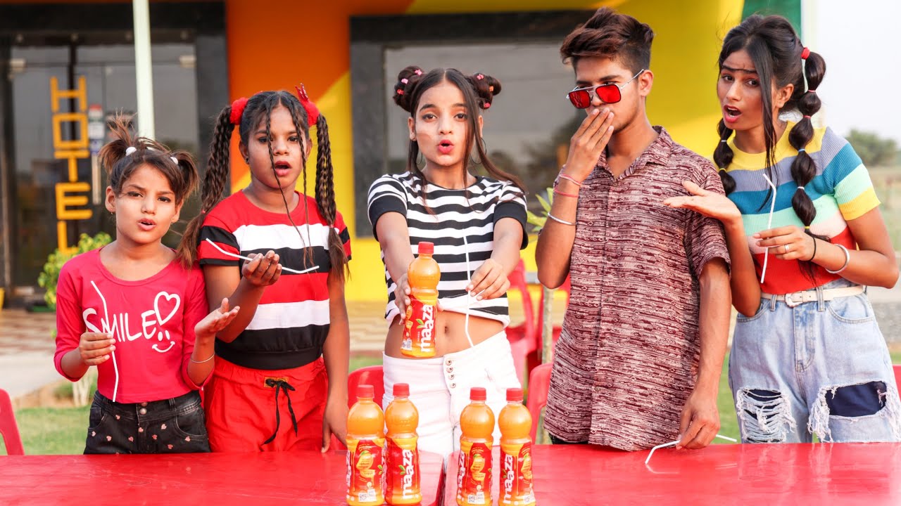 Maaza 🧋🍋🥤Drink Challenge 😱 | Kon Jitega Challenge 🏆 | Payal Kunal Ishu MK Studio vlog