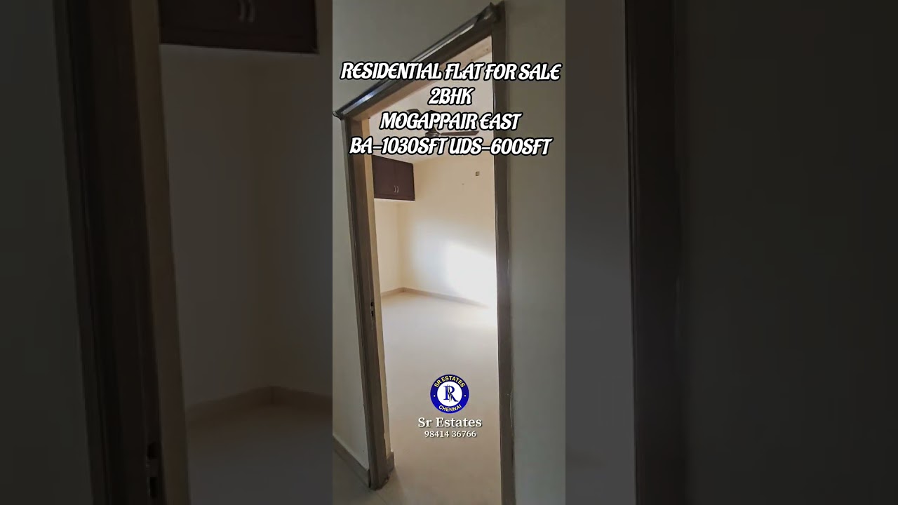  Residential for sale in  chennai mogappair east 2BHK BA-1030Sft uds 600sft south facing ..