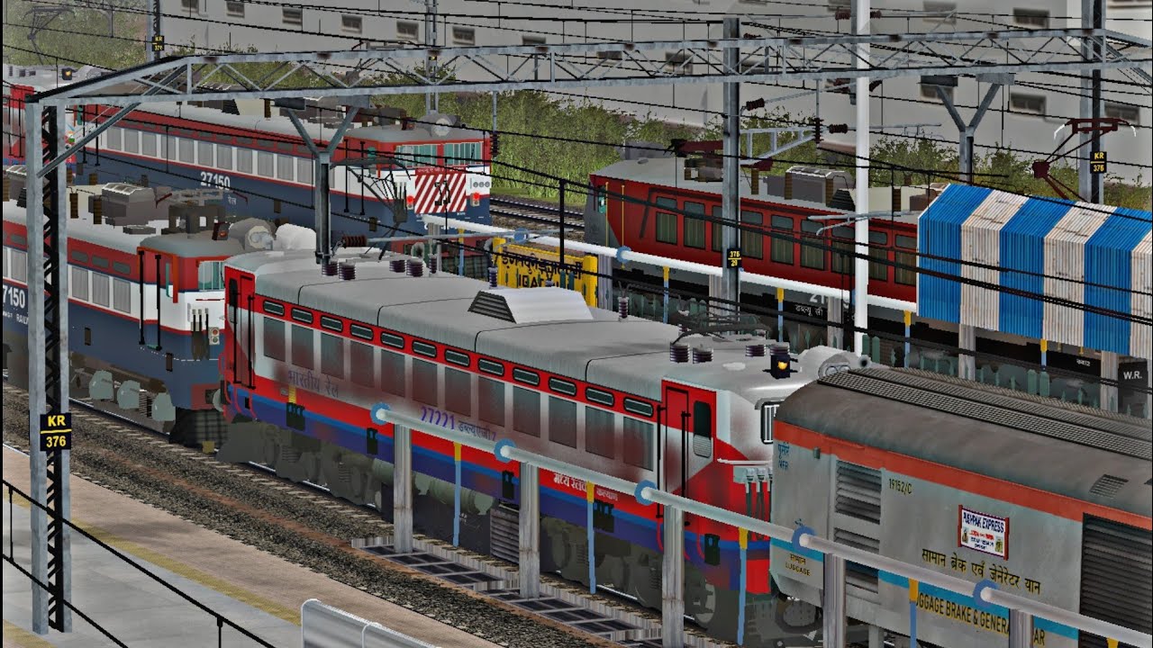 Pushpak Express | Kasara to Igatpuri Ghat Journey | MSTS Indian Railways Simulation